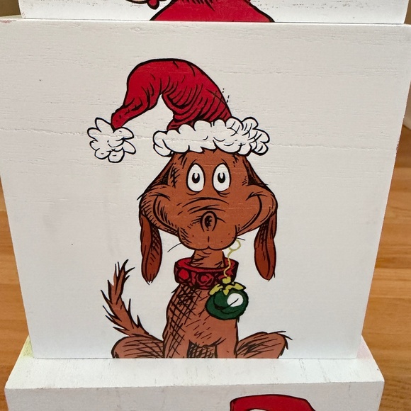 Grinch Who Stole Christmas Nesting Stacking Boxes and Grinch Plush Stuffy - Picture 6 of 15